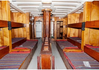 Sleeping bunks in the Caravel