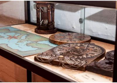 Maritime Cartography instruments on display